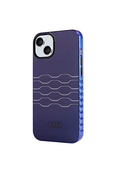 Audi Husă IML MagSafe rigidă albastră pentru iPhone 15 Plus 6.7 "