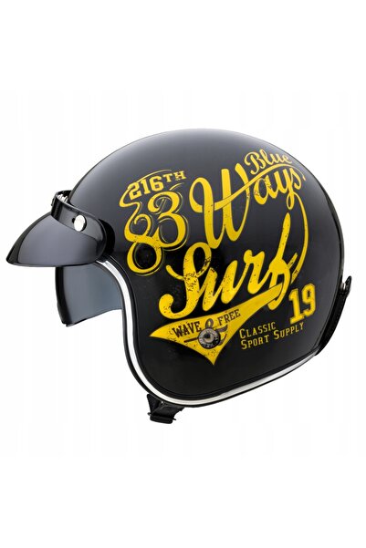 NO BRAND W-TEC CAFE RACER JET RETRO VINTAGE BLENDA ECE XS Cască de motociclet...