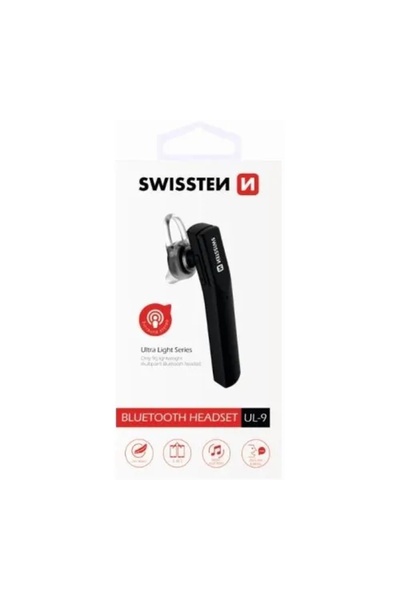 SWISSTEN Căști Bluetooth Ultra Ușoare UL-9 - Negru