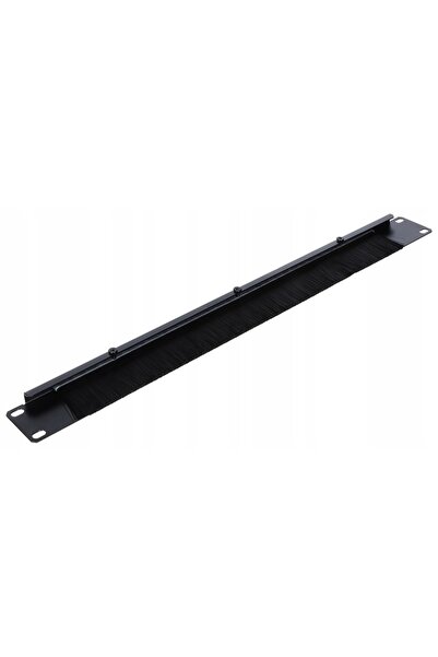 NO BRAND Panou de rack 1U de 19 inch cu orificiu de trecere a cablurilor și p...