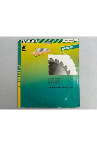 Wolfcraft 6511000 lamă de ferăstrău 205x18mm 24 dinți lemn placaj