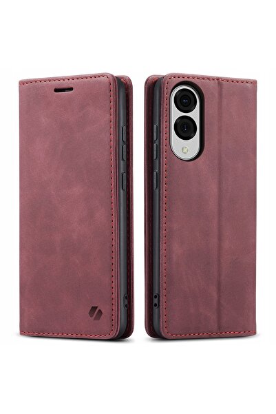 NO BRAND Husă tip carte pentru Galaxy S25 Edge, Spacecase Wallet, moale, din ...