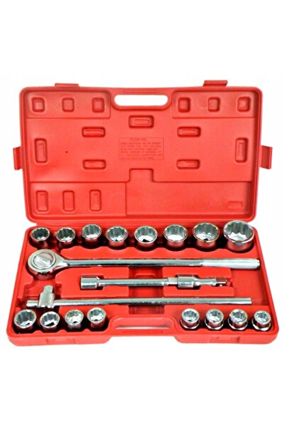 SilverTools Set de chei tubulare 21 piese 3/4 " 19–50 mm 12 laturi TIR