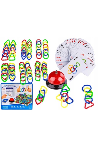 ChRLD Joc logic de conectare a formelor inelelor, Cartonașe de joc puzzle cu ...
