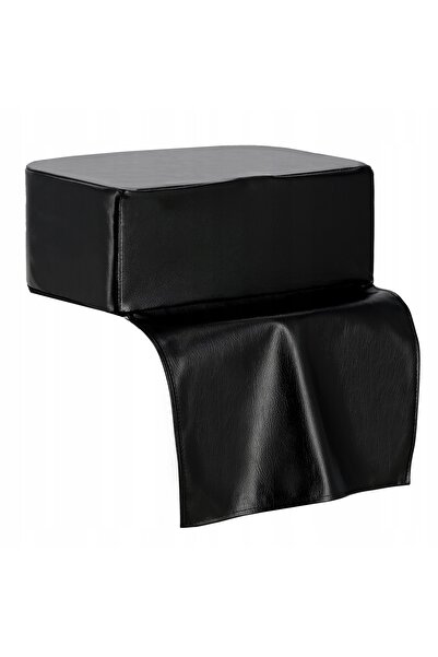 NO BRAND Scaun pentru copii pentru scaun de coafură, puf negru pentru salon d...