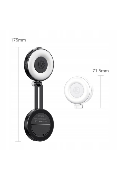 ulanzi Lampă LED + Oglindă Suport magnetic de telefon MagSafe pentru Selfie ș...