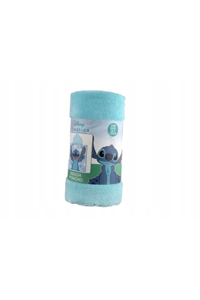 NO BRAND Prosop de plajă tip poncho Stitch 60x60 pentru copii, perfect pentru...