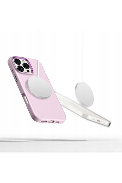 NO BRAND Husă Tech Protect din silicon pur Magsafe pentru iPhone 16 Pro roz p...