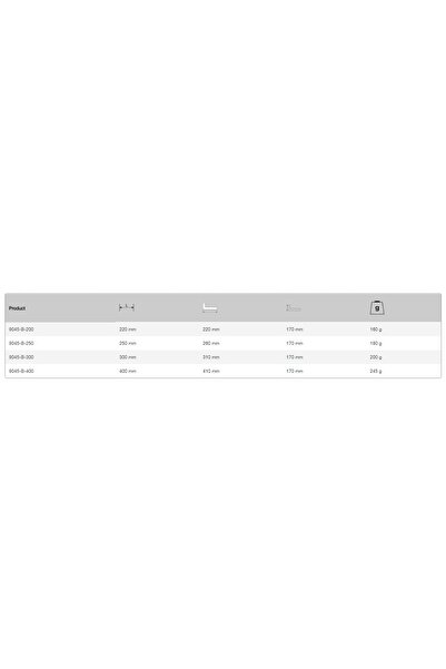 NO BRAND COLȚAR UNIVERSAL 300x170 mm 90 °   45 °   NEGRU BAHCO 9045-B-300