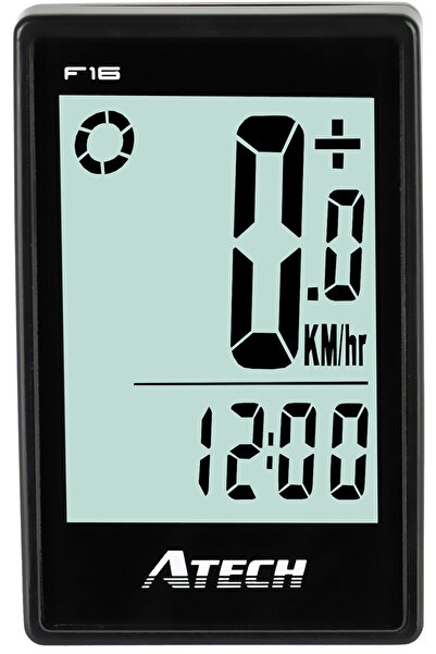 NO BRAND Ciclocomputer wireless Atech 16-F STS cu contor de calorii, montat p...