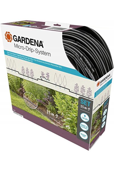 Gardena KIT DE START SISTEM DE MICRO-IRIGAȚIE PRIN PICURARE CU FURTUN DE 15M
