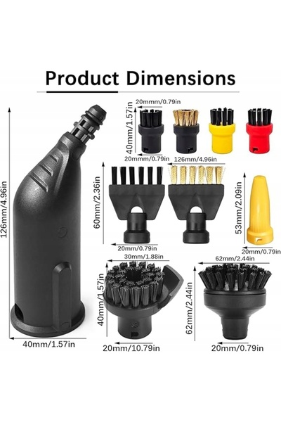 NO BRAND SET DE ACCESORII STEAM PENTRU KARCHER SC1 SC5, SET DE ACCESORII DURA...