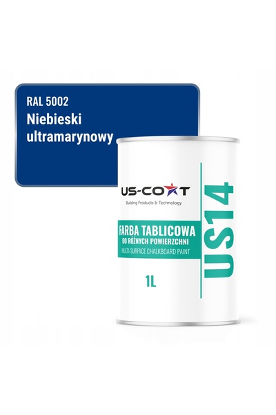 NO BRAND Vopsea pentru mobilier și pereți, 1L, Albastru Ultramarin RAL5002, Mat