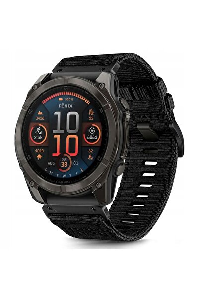 Tech-Protect Curea din nailon pentru Garmin Fenix 5 51 mm - Negru