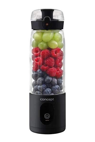 Concept Blender personal pentru smoothie-uri Fitmaker negru 0,6l 315W baterie...