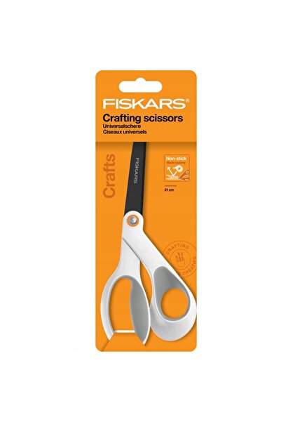 FiSKARS Foarfece universale antiaderente de 21 cm pentru hârtie, carton, vinil