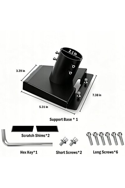 NO BRAND Adaptor de țeavă pentru Starlink Gen 3 V3, Suport metalic pentru mon...
