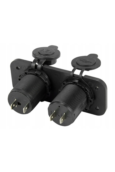 Lamex 2x Încărcător auto USB 3.1A cu priză pentru brichetă