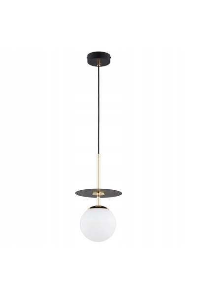 NO BRAND Lampă suspendată ZWIS ALFA QEENCY 61496 Abajur bilă de sticlă Negru ...