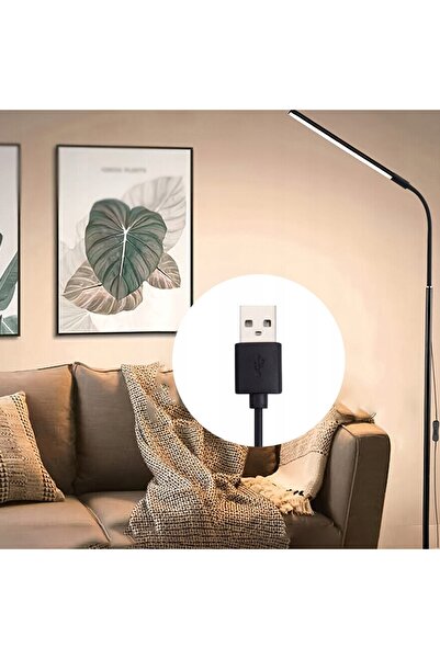 bedee Lampadar reglabil la 360 de grade ° LED 12W NEGRU LUMINĂ CALDĂ CU INTER...