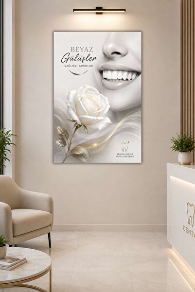 HMDS CONCEPT Tabelul White Smiles pentru clinică dentară, Tabelul din sticlă ...