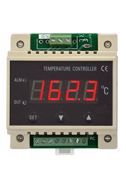 NO BRAND Regulator de temperatură cu controler pentru șină DIN, 2 ieșiri, PID...
