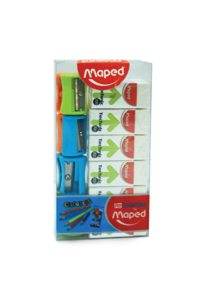Maped Eraser 12s + Vivo Sharpener VP004