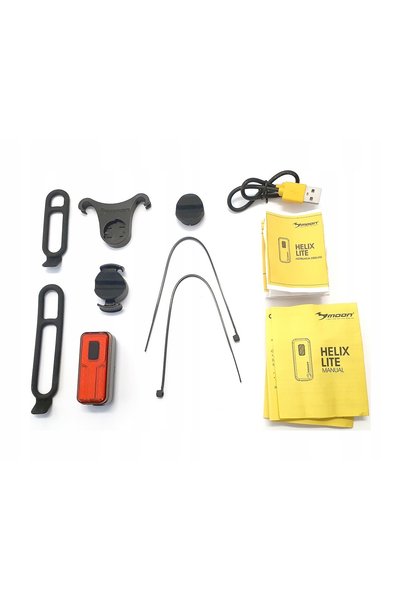 Moon Lumină spate bicicletă USB HELIX LITE 27g 100 lm Reîncărcabilă UȘORĂ