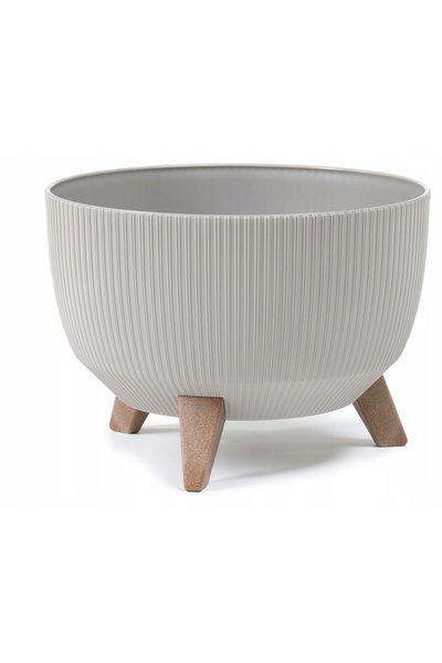 NO BRAND 3x Inserție pentru jardiniere/ghivece/flori, taupe Roma, 23x29cm