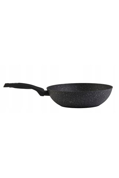 NO BRAND Tigaie adâncă wok cu strat antiaderent, 28 cm, compatibilă cu gaz și...
