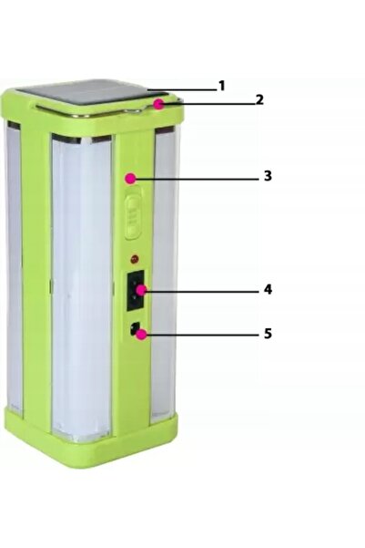 NO BRAND Lampă de camping LED solară pentru cort