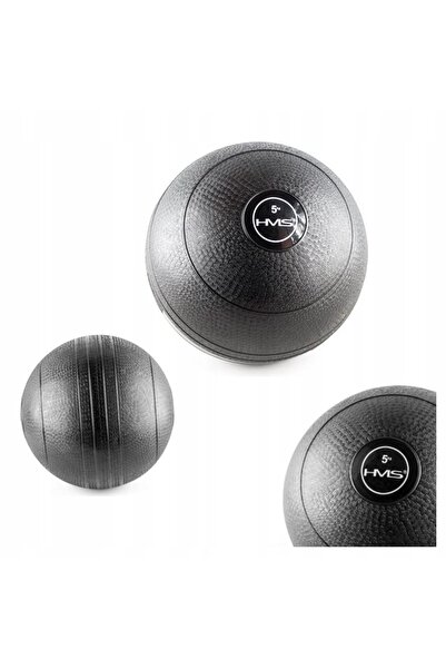 HMS Minge de antrenament solidă, anti-alunecare, de 5 kg, tip Slam Ball, medi...