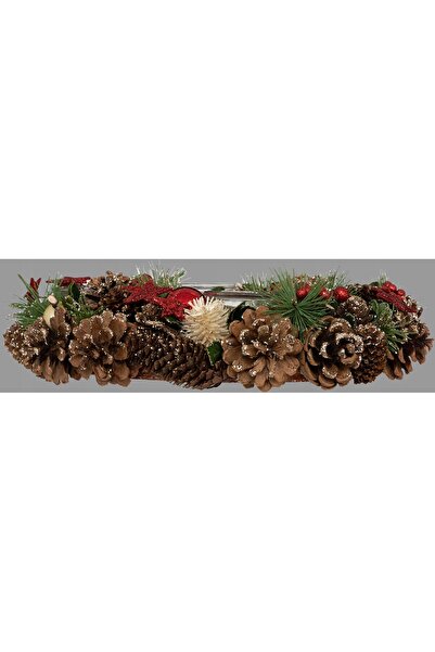 Atmosphera Suport de lumânări de Advent pentru 4 lumânări cu flori uscate Ø 3...