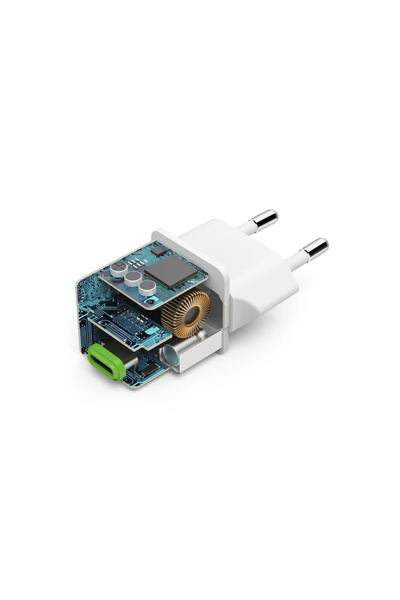 NO BRAND Încărcător rapid SuperMini 25W HAMA PD/QC USB-C alb pentru smartphone