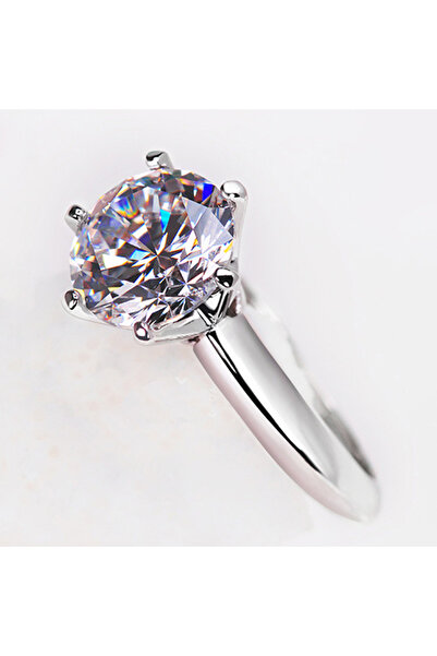 Choice5 8 3ct 925 Sterling Silver Simple Engagement Wedding Rings for Women F...