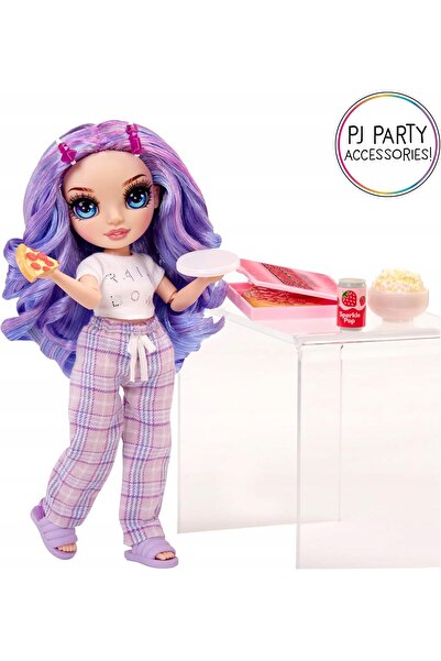 Rainbow High Set de pijamale JUNIOR LALKA VIOLET, cadou ideal