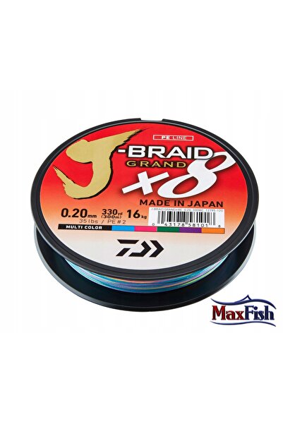 daiwa Fir împletit J-Braid Grand X8 0,16mm/150m multi