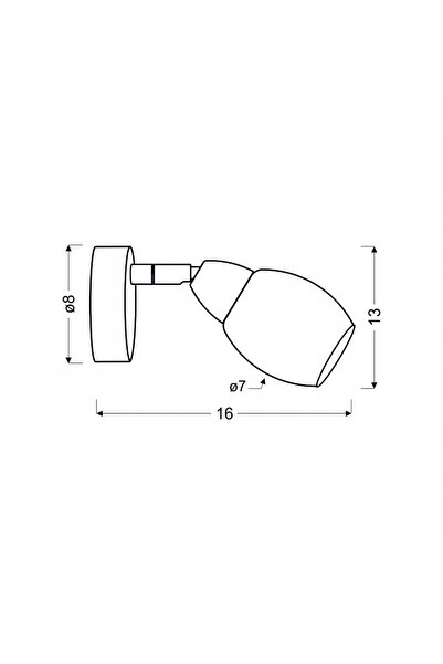 NO BRAND Aplică de perete Candellux argintie cu sursă LED integrată 6 W