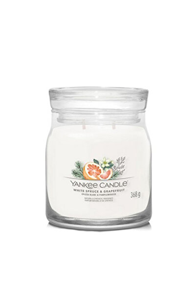 Yankee Candle Κερί Σήμανσης Λευκής Ελάτης & Γκρέιπφρουτ, Μεσαίο, 368 γρ.