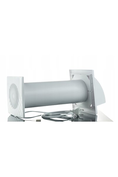 NO BRAND Set ventilator de evacuare alb fi100, montat prin perete, instalare ...