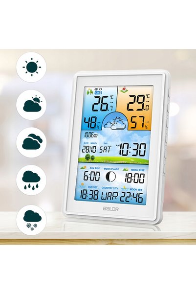 Baldr STAȚIE METEOROLOGICĂ WIRELESS HIGROMETRU + SENZOR