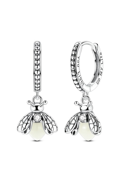 Choice11 KTE539 Original 925 Silver Luminous Firefly Charm Earring Ring Neckl...