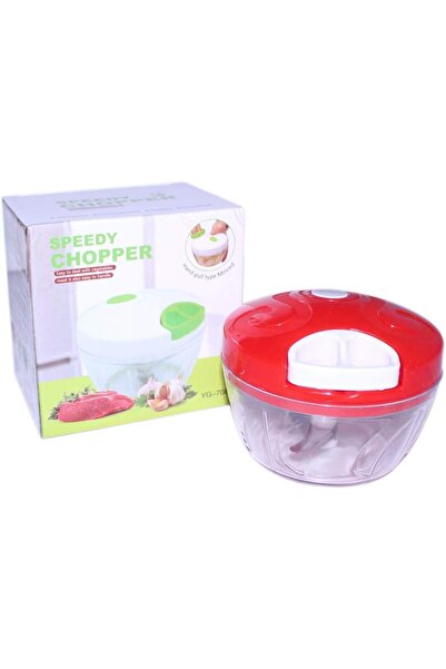 Generic Brand Green Manual Vegetable Chopper – Hand Pull Food Cutter for Onio...
