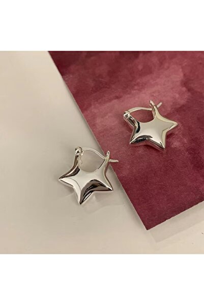 Choice as picture 925 Sterling Silver Vintage Simple Star Earrings For Women ...