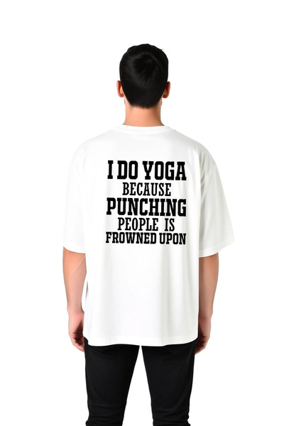 PayBuy Yoga and Humor Relax Printed Men's Oversize T-Shirt