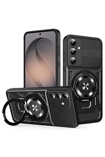 Techsuit Husă pentru Samsung Galaxy S26, RuggedCam, albastru - negru
