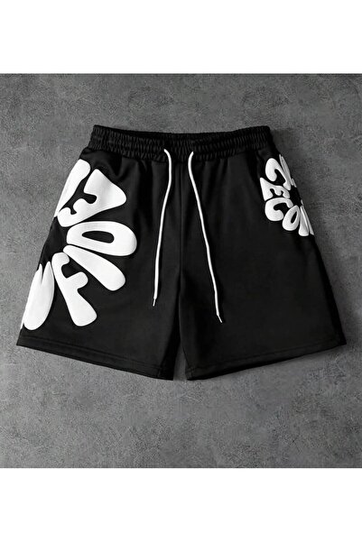 JANTIL MODA شورت رياضي مريح باللون الأسود للجنسين 🖤