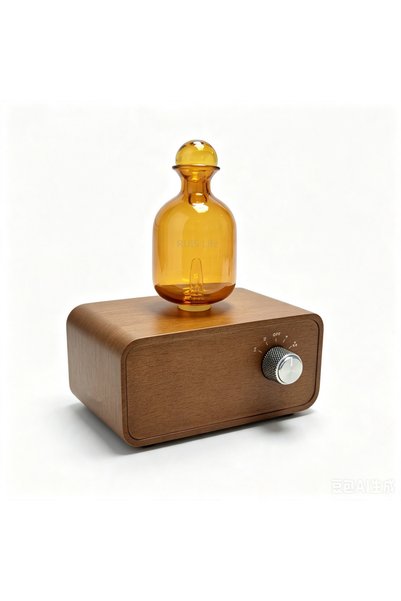 Choice3 walnut color New Essential Oil Diffuser Waterless Operated Aromathera...