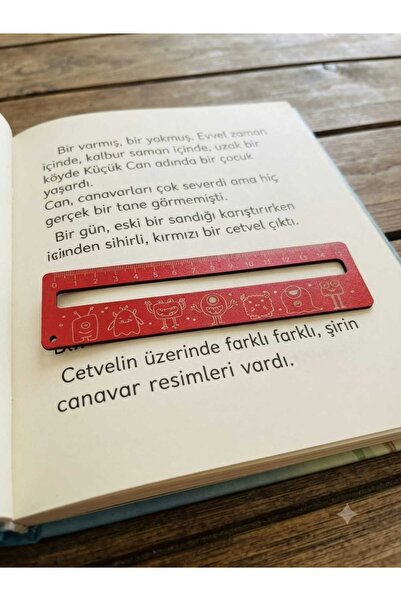 Mu Art Ahşap 10 bucăți semnătoare de carte din lemn (cu ghidaj de lectură și ...