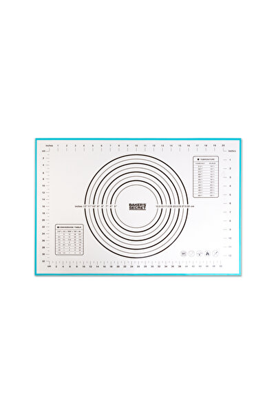 Baker's Secret Silicone kneading mat 60 x 40 cm, dough board with markings fo...